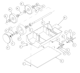 Section 01 Diagram and Parts List for GP8 168077 MK Diamond Workbench
